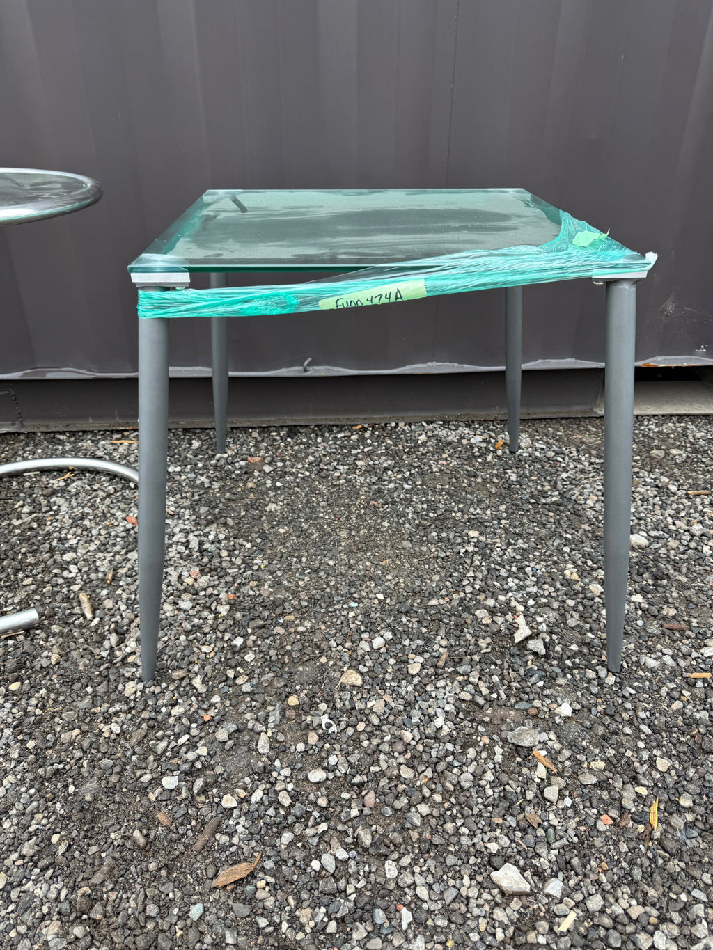 Single Glass End Table