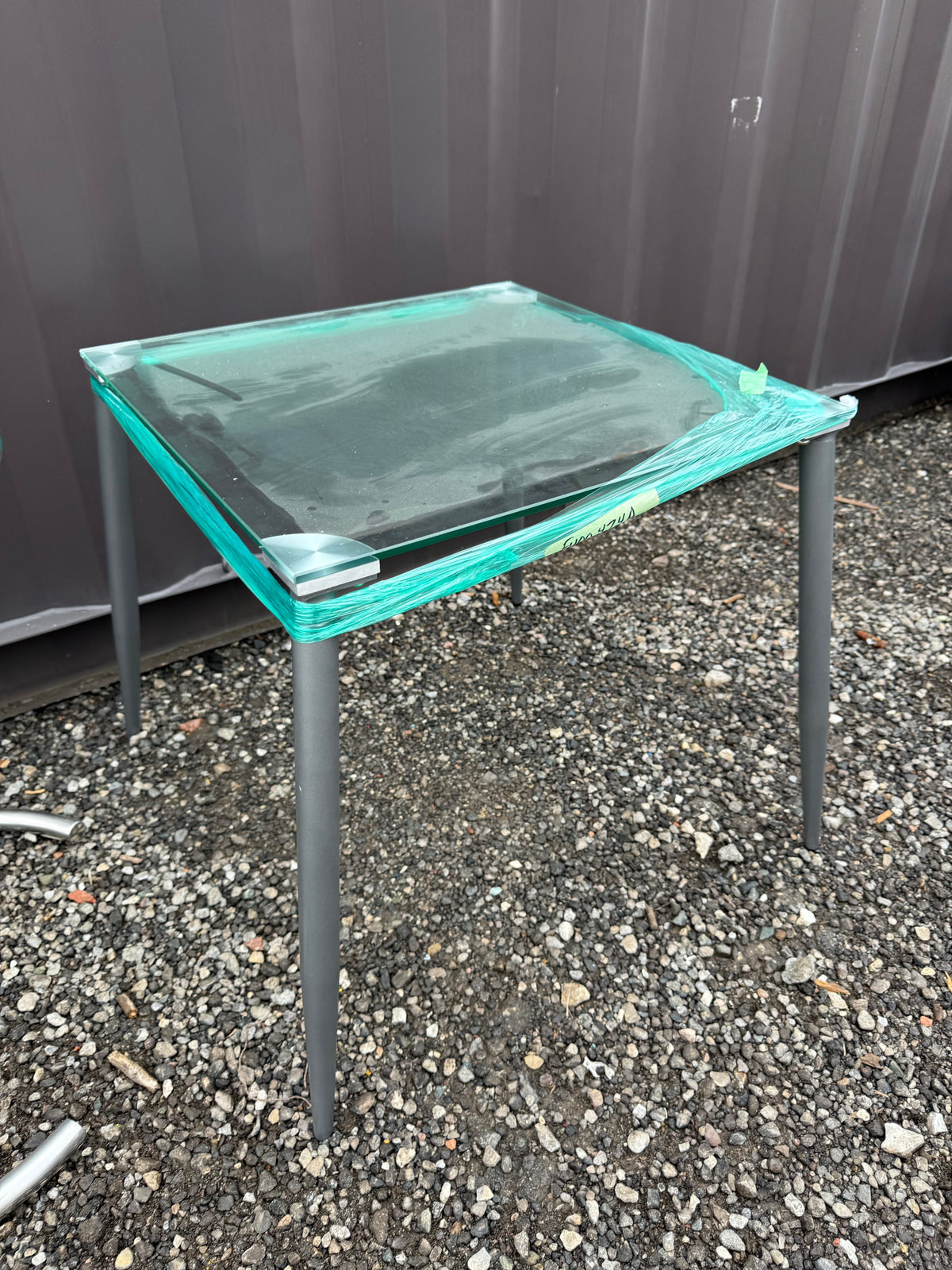 Single Glass End Table