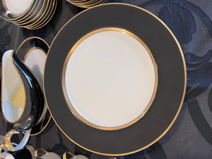 Fitz and Floyd "Renaissance" Gold & Black Dinnerware Lot