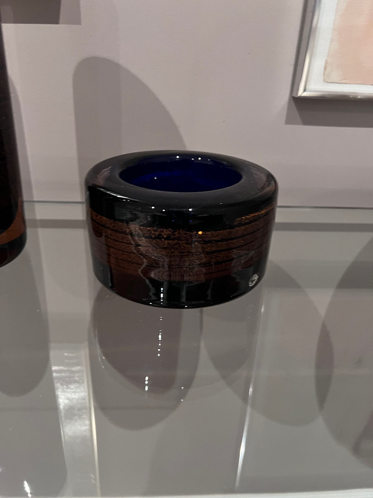 Frantisek Vizner, Beranek Škrdlovice, Czech Art Glass Vase and Ashtray