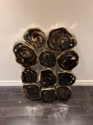Wall Art Metal Abstract Swirls