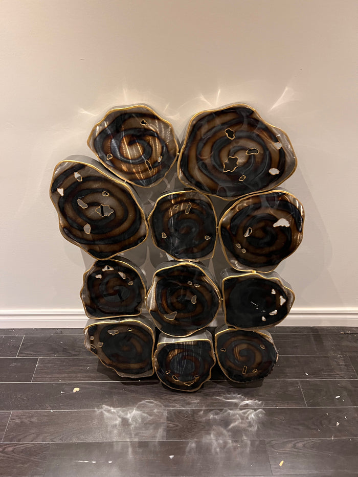Wall Art Metal Abstract Swirls