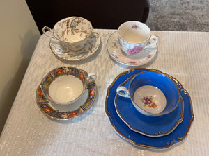 4 Cups & Saucers Lot