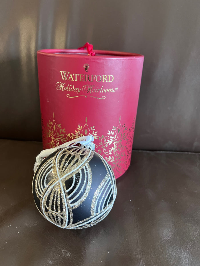 Waterford Holiday Heirlooms Bow Tie Ball Ornament