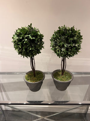 Pair of Faux Plants/Planters