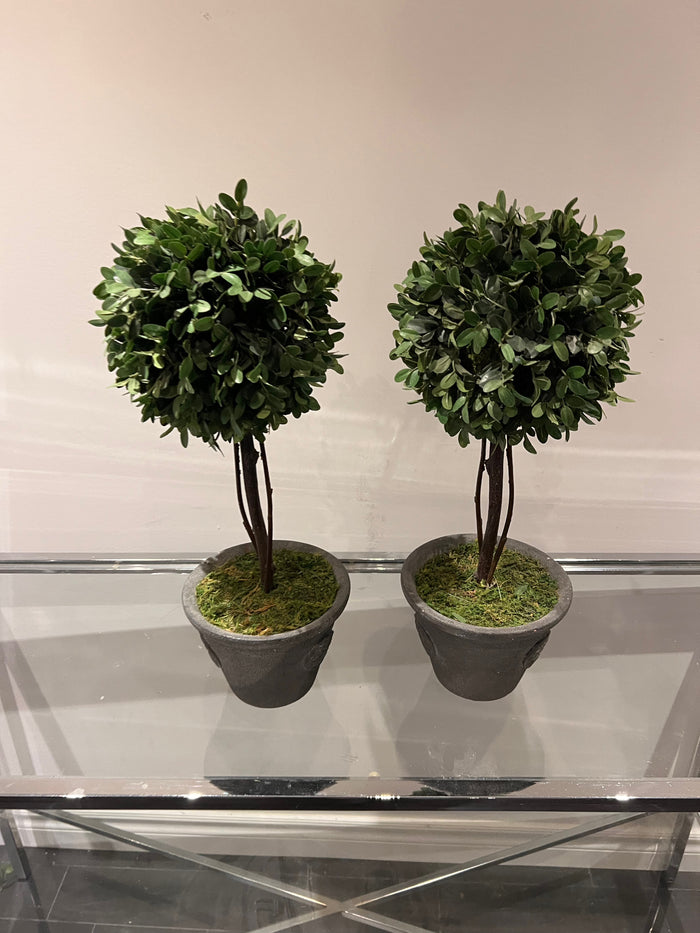 Pair of Faux Plants/Planters