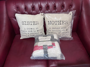 2 Accent Pillows + BRAND NEW Eddie Bauer Throw