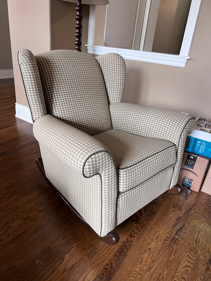 Vintage Sklar-Peppler Upholstered Rocker