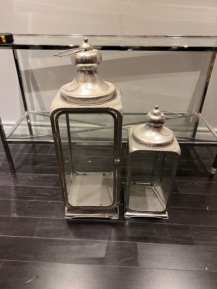 Pair of Silver Lanterns Lot