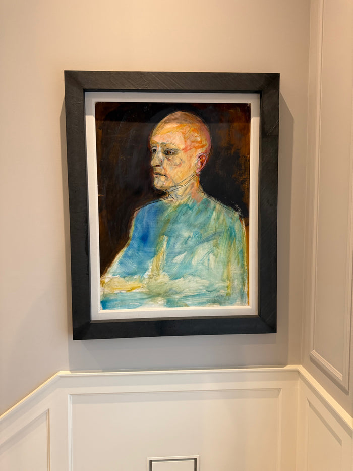 Original Watercolor, Modern Black Frame