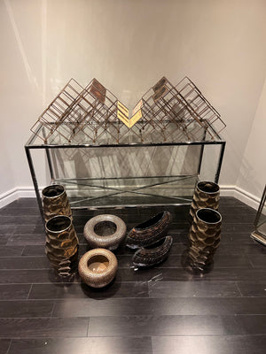 Lot of Vases + Wine Racks