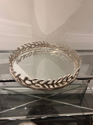 Round Silver Tray