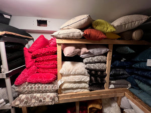 Lot of 28 Pink and Mixed Colour Pillows (as shown in pictures)