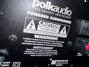 Polk Audio PSW10 10" 100-Watt 110V Powered Subwoofer