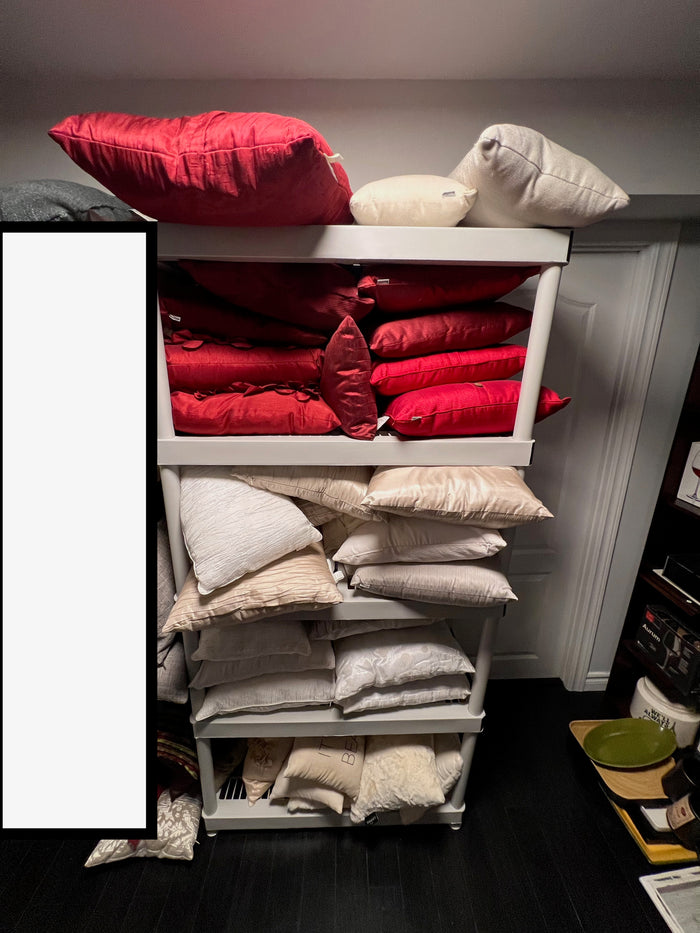 Lot of 30 Red and White Pillows