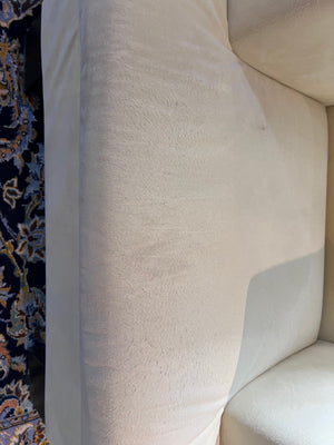 2 Grassoler 'Invader' Armchairs in Panna, w/ Alcantara Fabric, Designed by GABRIEL TEIXIDÓ (*retail $4,550) (*condition)