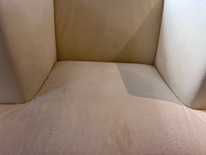 2 Grassoler 'Invader' Armchairs in Panna, w/ Alcantara Fabric, Designed by GABRIEL TEIXIDÓ (*retail $4,550) (*condition)