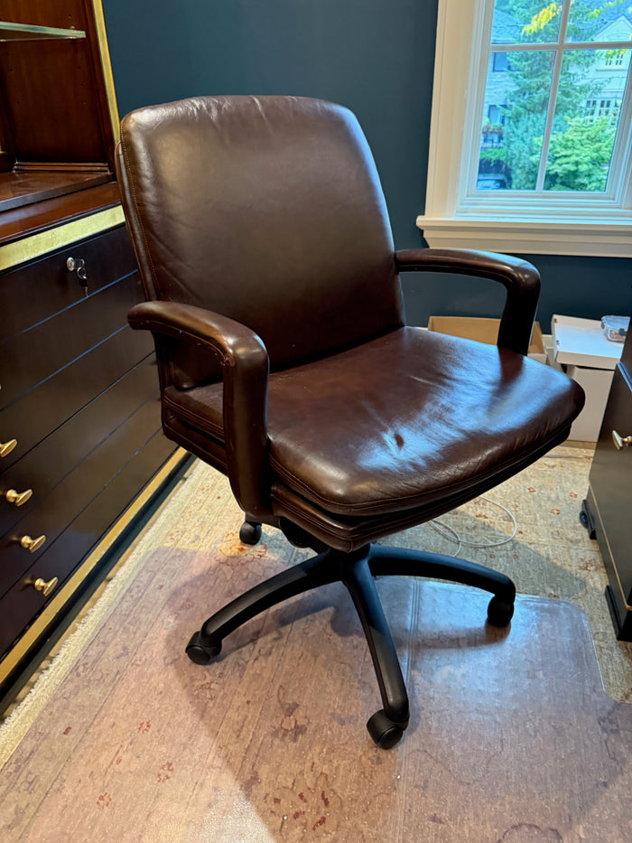 Hancock & Moore Brown Leather Office Chair