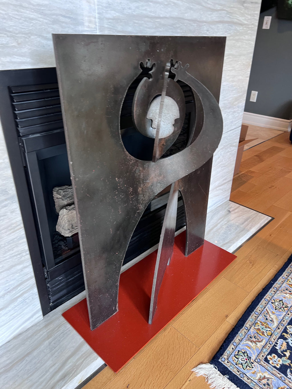 Modernist Metal Sculpture
