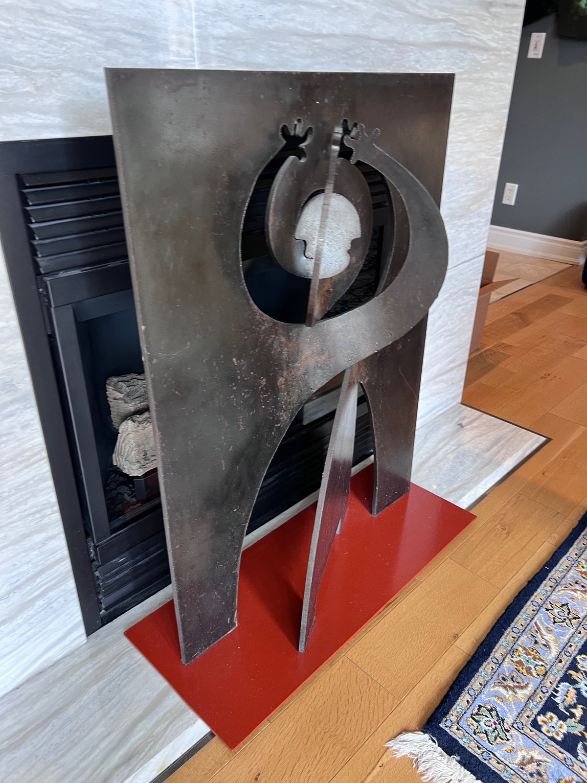 Modernist Metal Sculpture