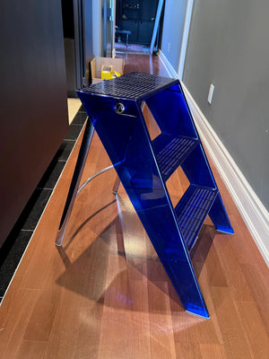 Kartell Cobalt Blue Upper Stepladder, Designed by Alberto MEDA & Paolo Rizzatto (*retail $668).