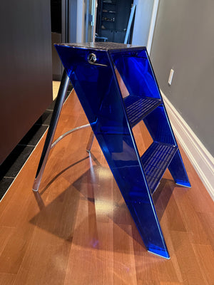 Kartell Cobalt Blue Upper Stepladder, Designed by Alberto MEDA & Paolo Rizzatto (*retail $668).