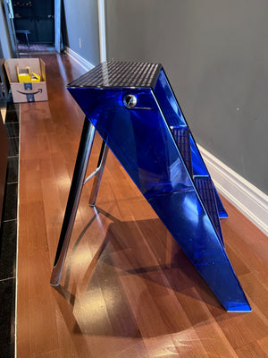Kartell Cobalt Blue Upper Stepladder, Designed by Alberto MEDA & Paolo Rizzatto (*retail $668).