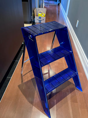 Kartell Cobalt Blue Upper Stepladder, Designed by Alberto MEDA & Paolo Rizzatto (*retail $668).