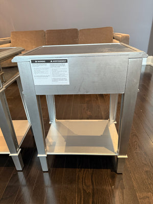 Pair of Pier 1 Imports Mirrored End Tables