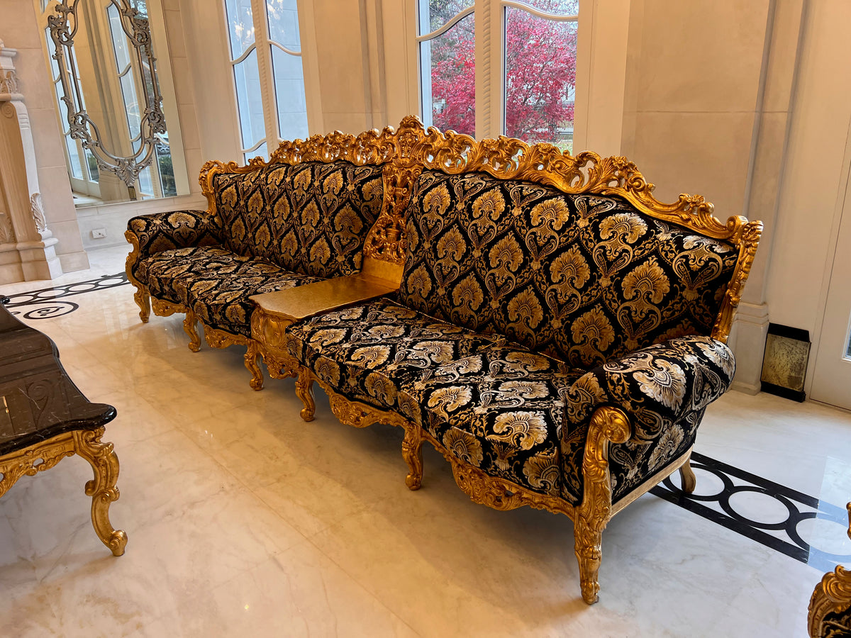 'Modenese Gastone' Casanova Collection Ornate 4 Seater Sofa, Made in Italy