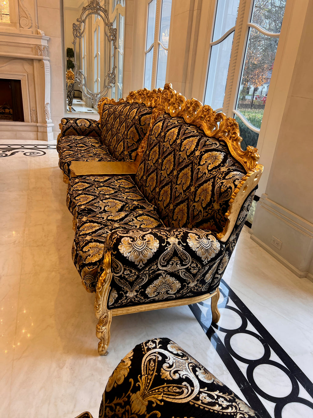 'Modenese Gastone' Casanova Collection Ornate 4 Seater Sofa, Made in Italy