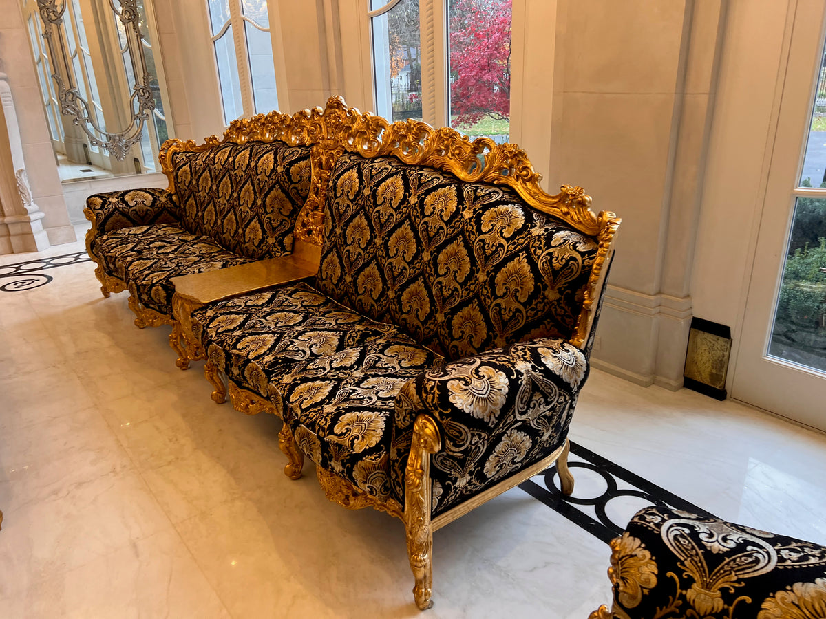'Modenese Gastone' Casanova Collection Ornate 4 Seater Sofa, Made in Italy