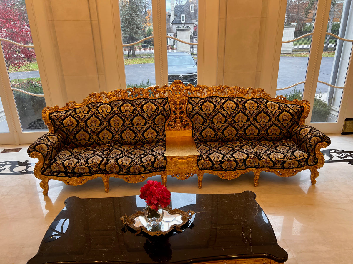 'Modenese Gastone' Casanova Collection Ornate 4 Seater Sofa, Made in Italy