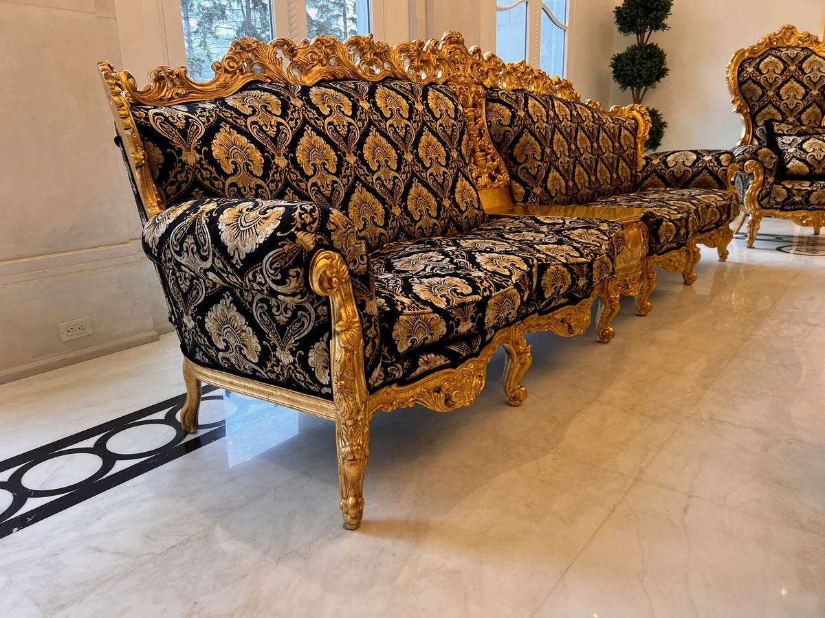 'Modenese Gastone' Casanova Collection Ornate 4 Seater Sofa, Made in Italy