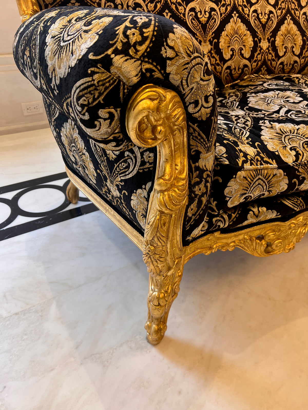 'Modenese Gastone' Casanova Collection Ornate 4 Seater Sofa, Made in Italy