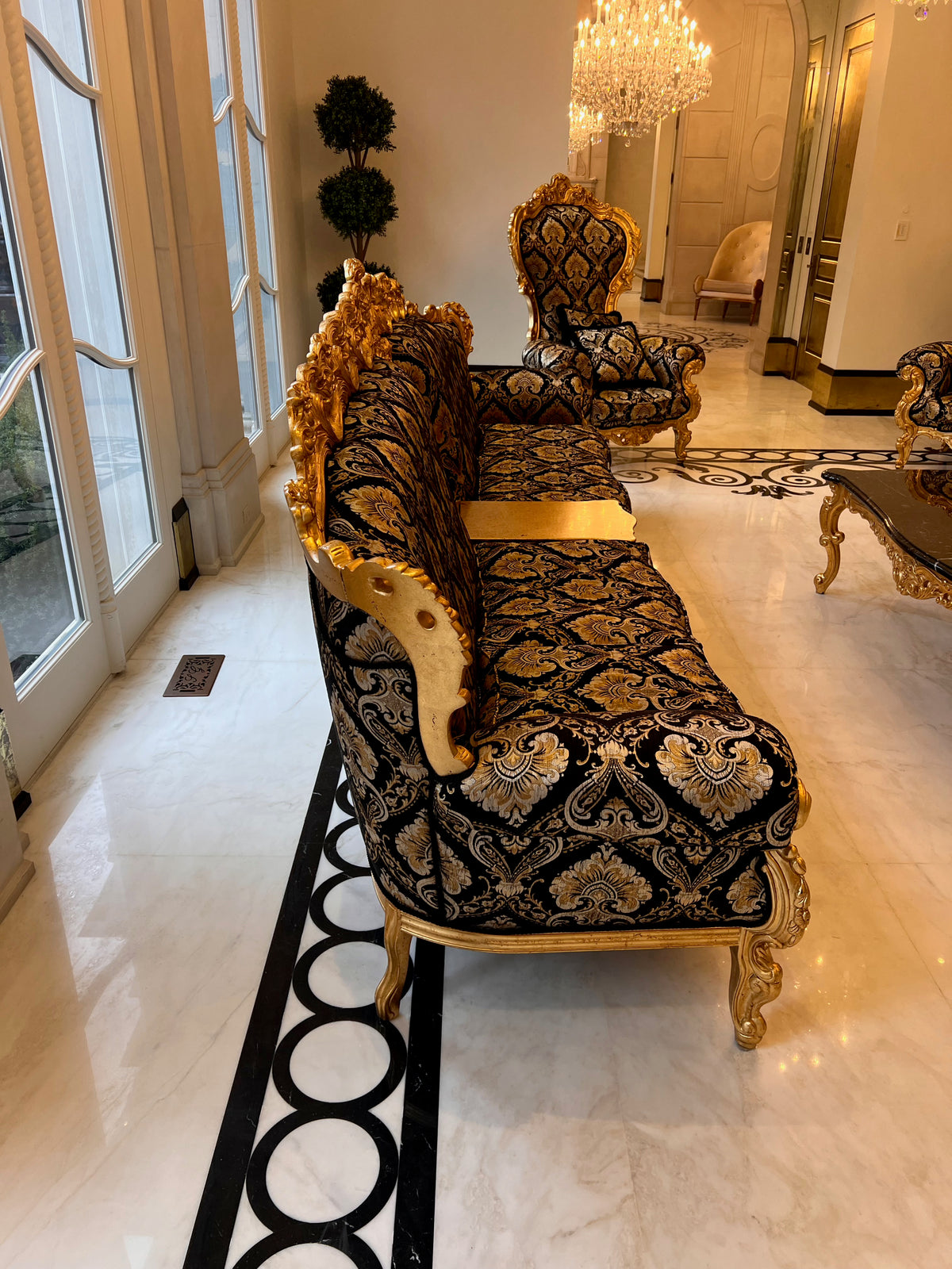 'Modenese Gastone' Casanova Collection Ornate 4 Seater Sofa, Made in Italy