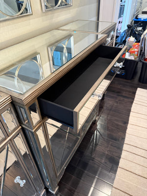3pc Mirrored Sideboard