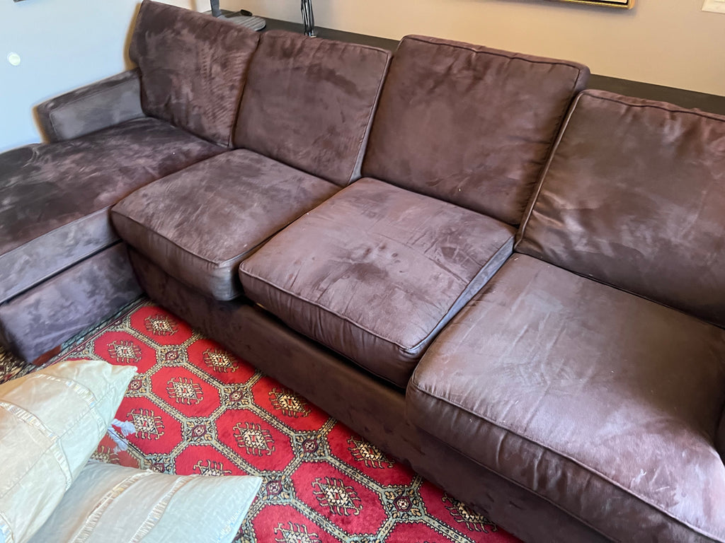 Klaussner Brown Sectional Sofa