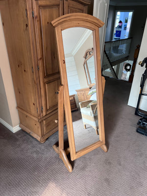 Palliser Furniture Oak Cheval Mirror