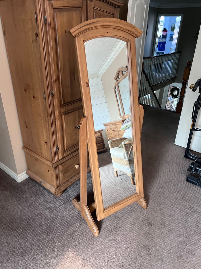 Palliser Furniture Oak Cheval Mirror