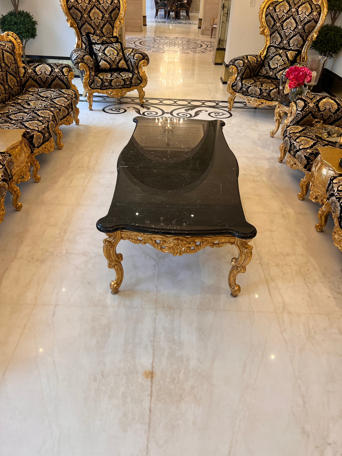 'Modenese Gastone' Casanova Collection Marble Top Coffee Table