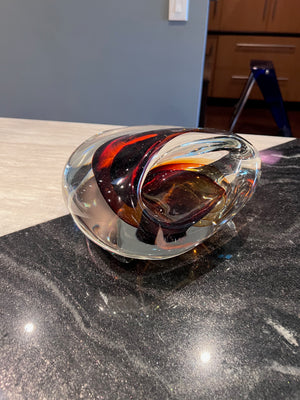 gino cenedese italian murano glass centrepiece sculpture, Signed