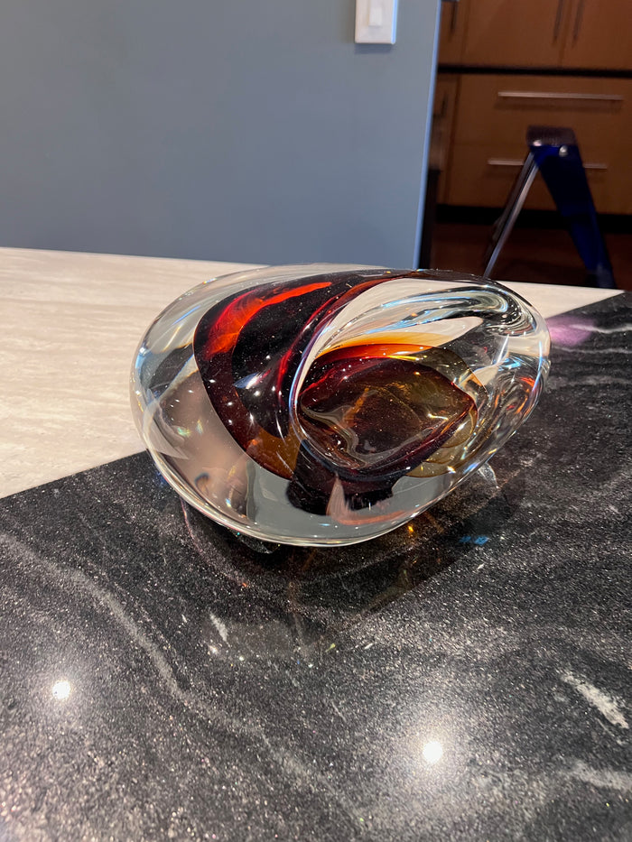 gino cenedese italian murano glass centrepiece sculpture, Signed