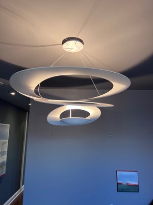 Artemide Pirce LED Suspension Light, Designed by Giuseppe Maurizio Scutellà (*retail $2,700)