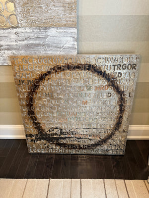 Abstract Letters Wall Art (*retail $250)