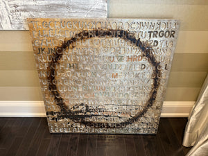 Abstract Letters Wall Art (*retail $250)