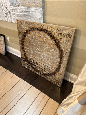 Abstract Letters Wall Art (*retail $250)