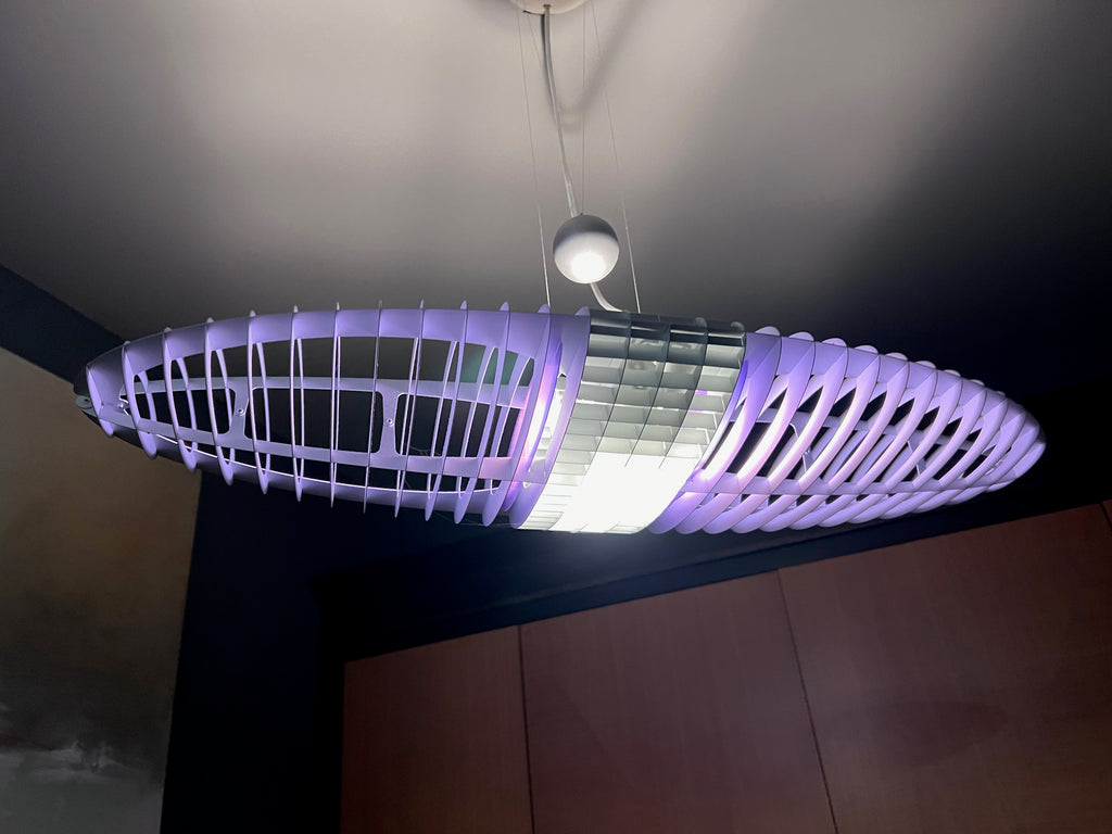 Luceplan Titania Pendant Light in Purple, Designed by Alberto Meda and Paolo Rizzato (*retail $1,220)