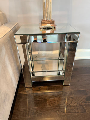 Mirrored Side Table