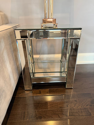 Mirrored Side Table